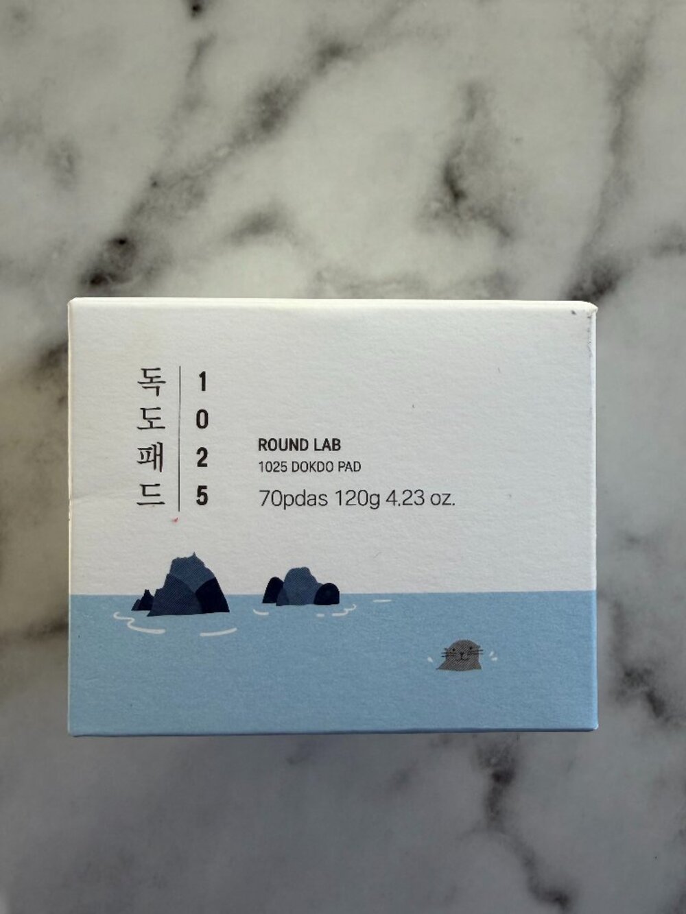 Round Lab 1025 Dokdo Toner Pad — 120g / 4.3 oz, New in Box, K-Beauty Exfoliating